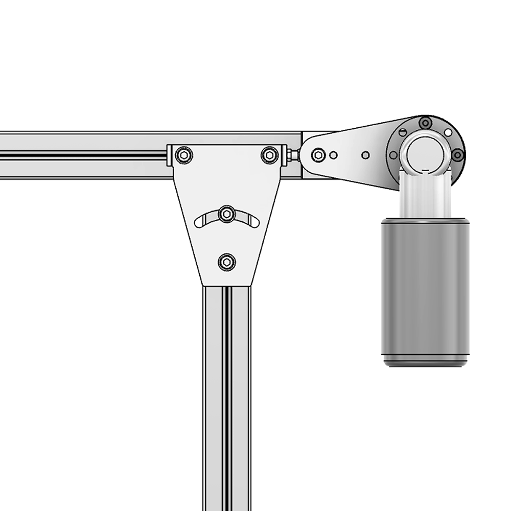 88-045-0 MODULAR SOLUTIONS CONVEYOR PART<BR>45 PROFILE MOTOR MOUNT